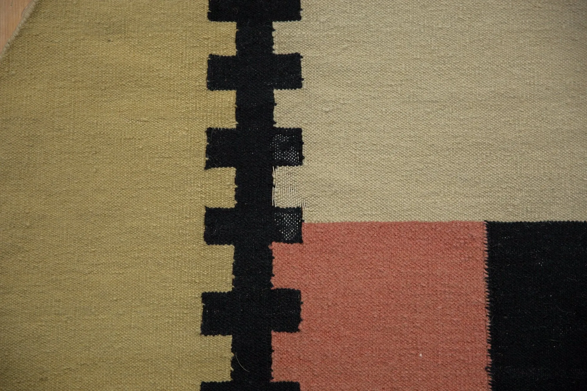 10x10 Vintage Contemporary Kilim Round Carpet