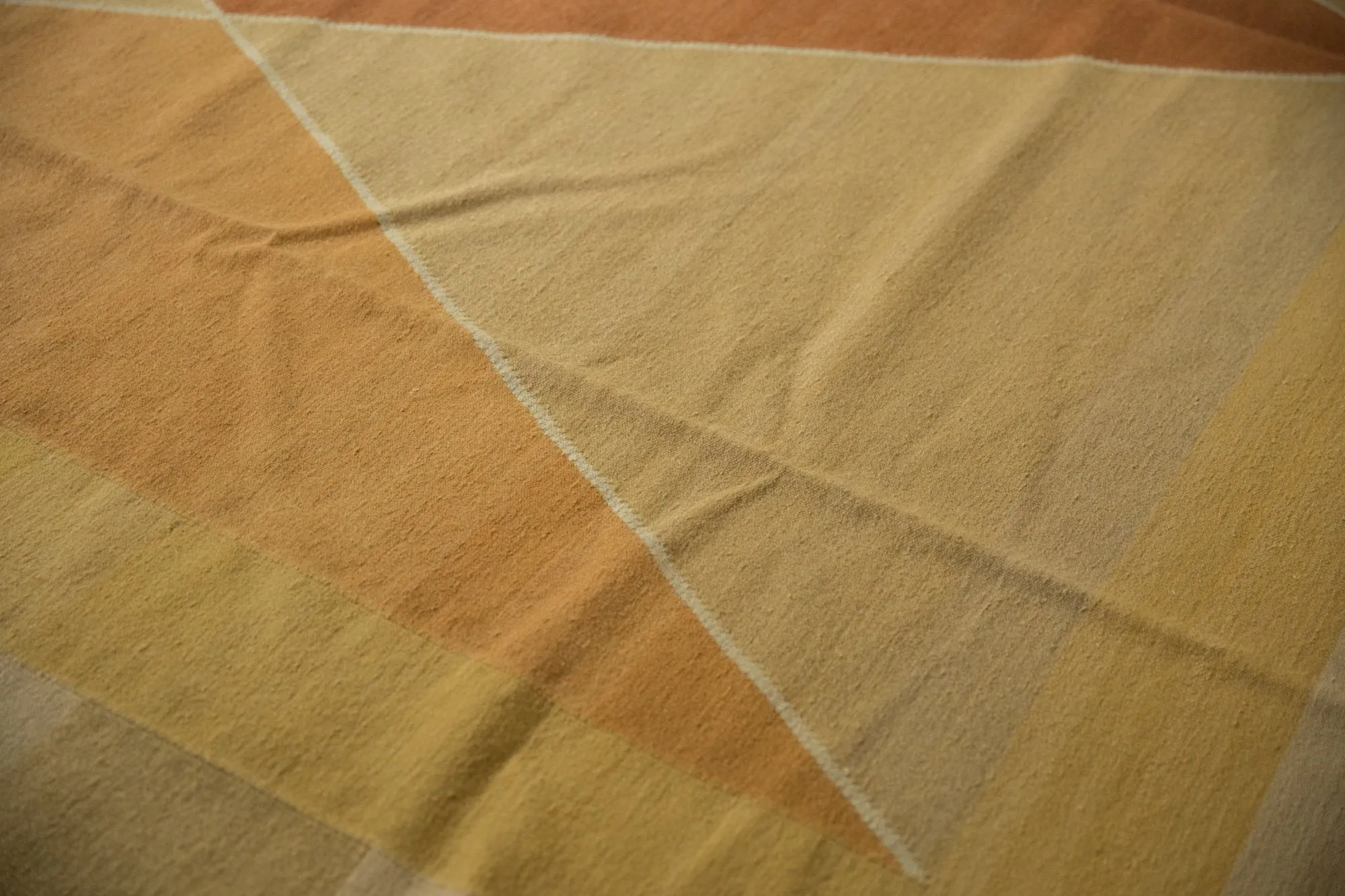 10x14.5 Vintage Contemporary Kilim Carpet