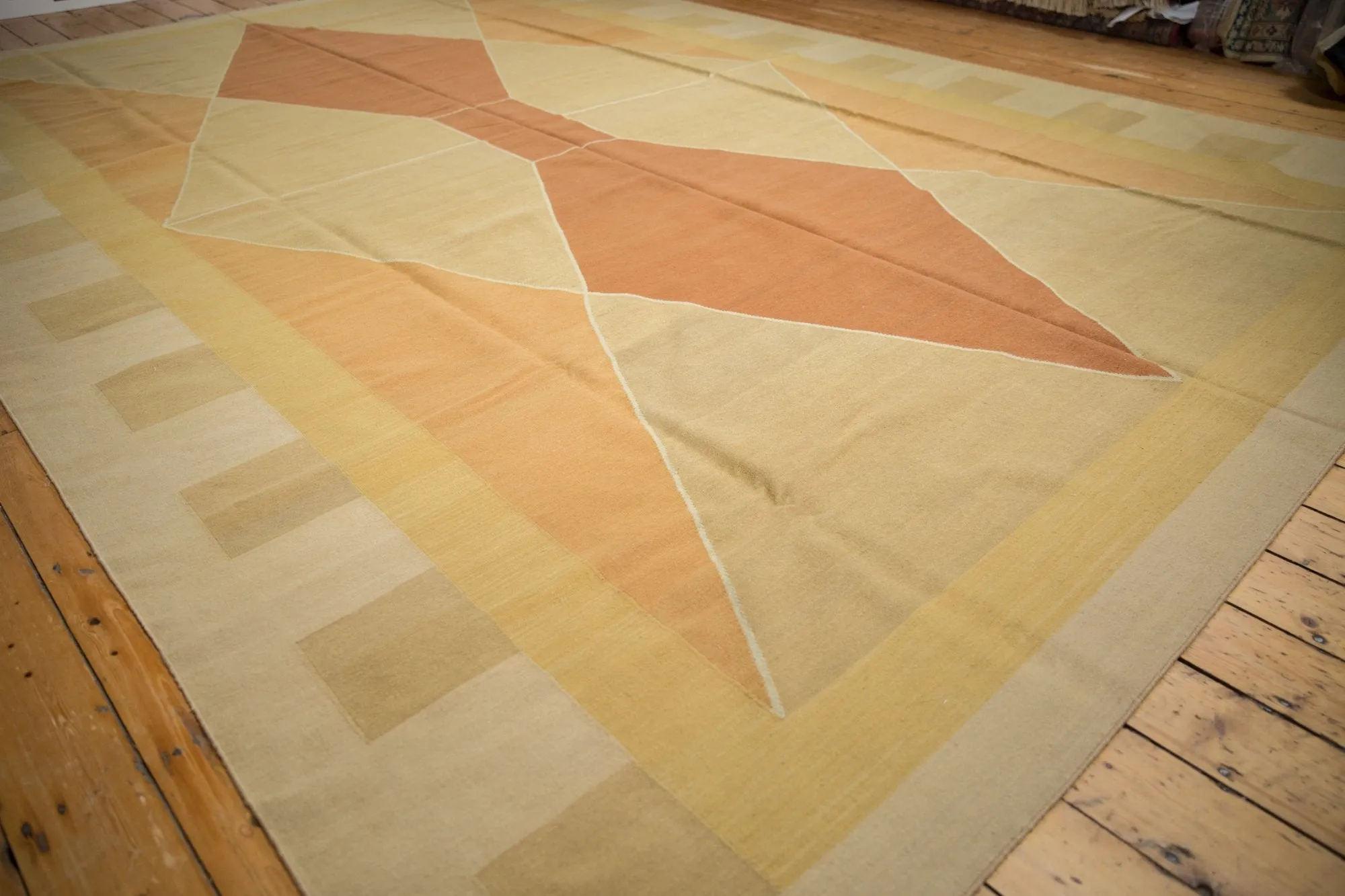 10x14.5 Vintage Contemporary Kilim Carpet