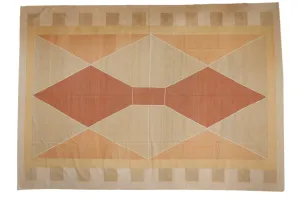 10x14.5 Vintage Contemporary Kilim Carpet