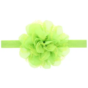 12 Colors Flowers Headbands Baby Children Hair Sticks Elastic Kids Hair Accessories Flowers Girls Head Bands Infant Headband