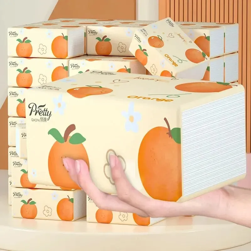 20 Large Packs Of Tissue Paper, 300 Sheets per Pack, Full Box Of Household Toilet Paper, Can be Used As Tissue Paper, Toilet Paper, Napkin Paper, Etc.