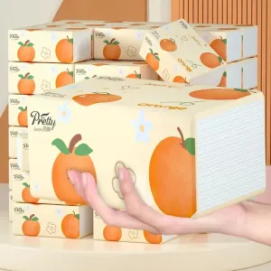 20 Large Packs Of Tissue Paper, 300 Sheets per Pack, Full Box Of Household Toilet Paper, Can be Used As Tissue Paper, Toilet Paper, Napkin Paper, Etc.