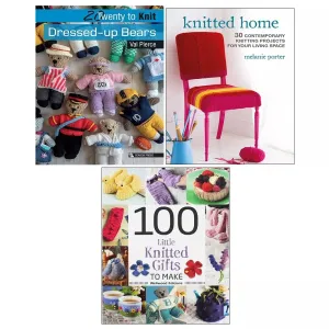20 to Knit Dressed Val Pierce,100 Little Knitted Gifts, Knitted Home 3 Books Set