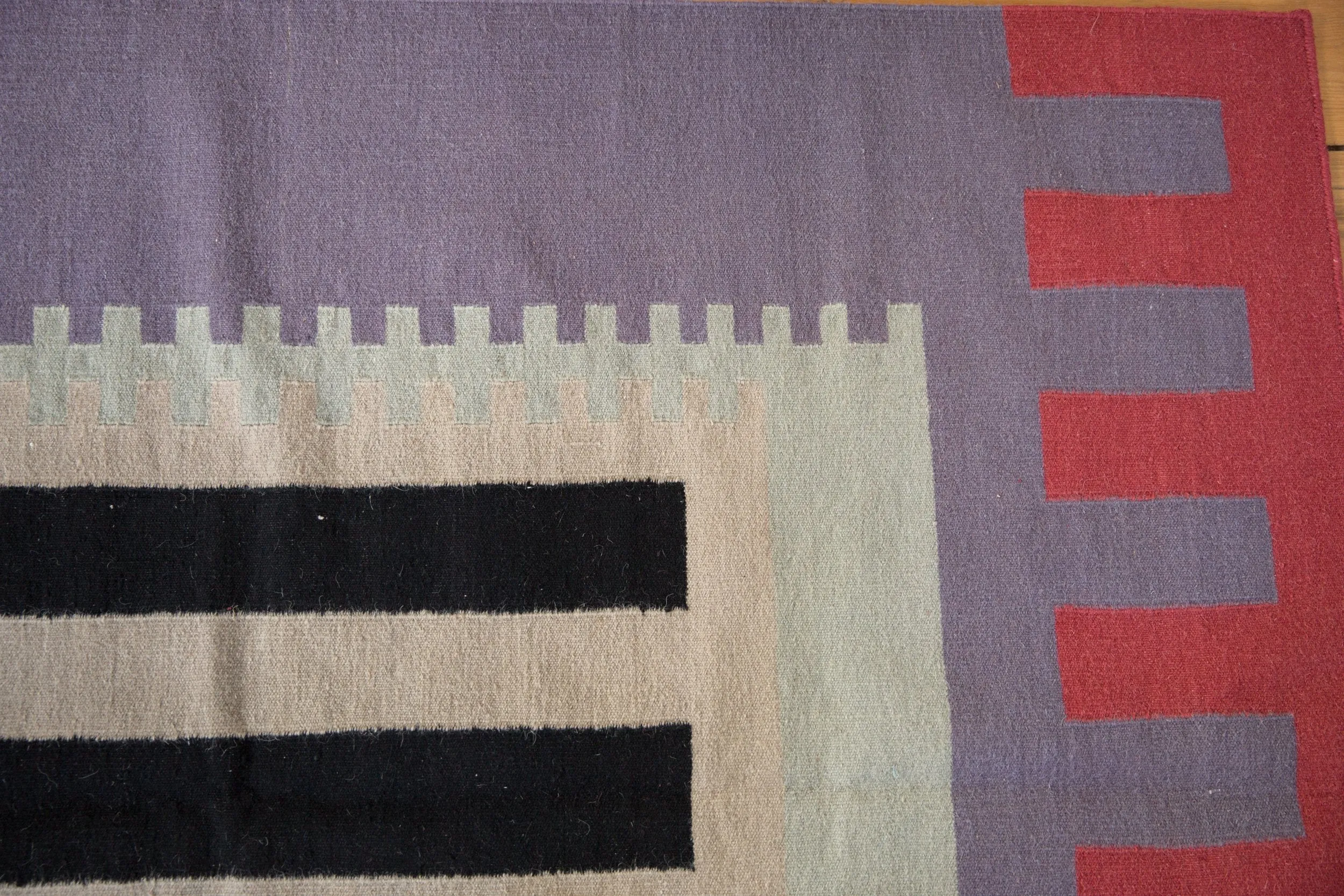4x11.5 Vintage Contemporary Kilim Rug Runner
