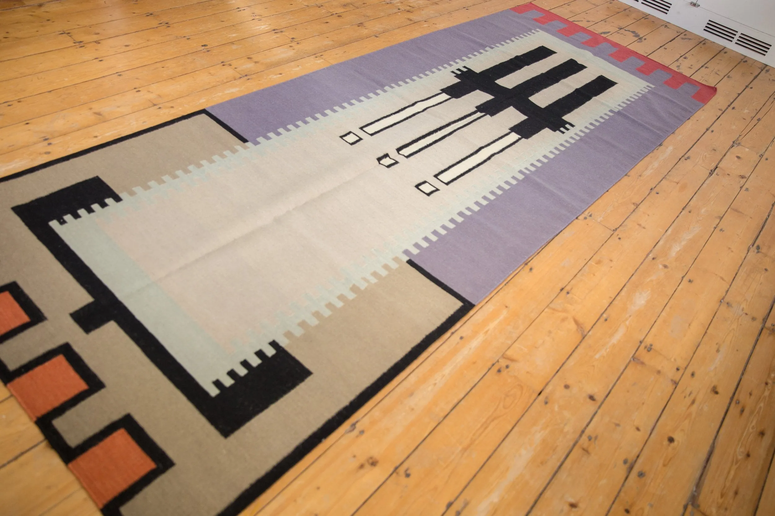 4x11.5 Vintage Contemporary Kilim Rug Runner