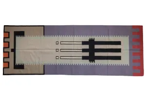4x11.5 Vintage Contemporary Kilim Rug Runner