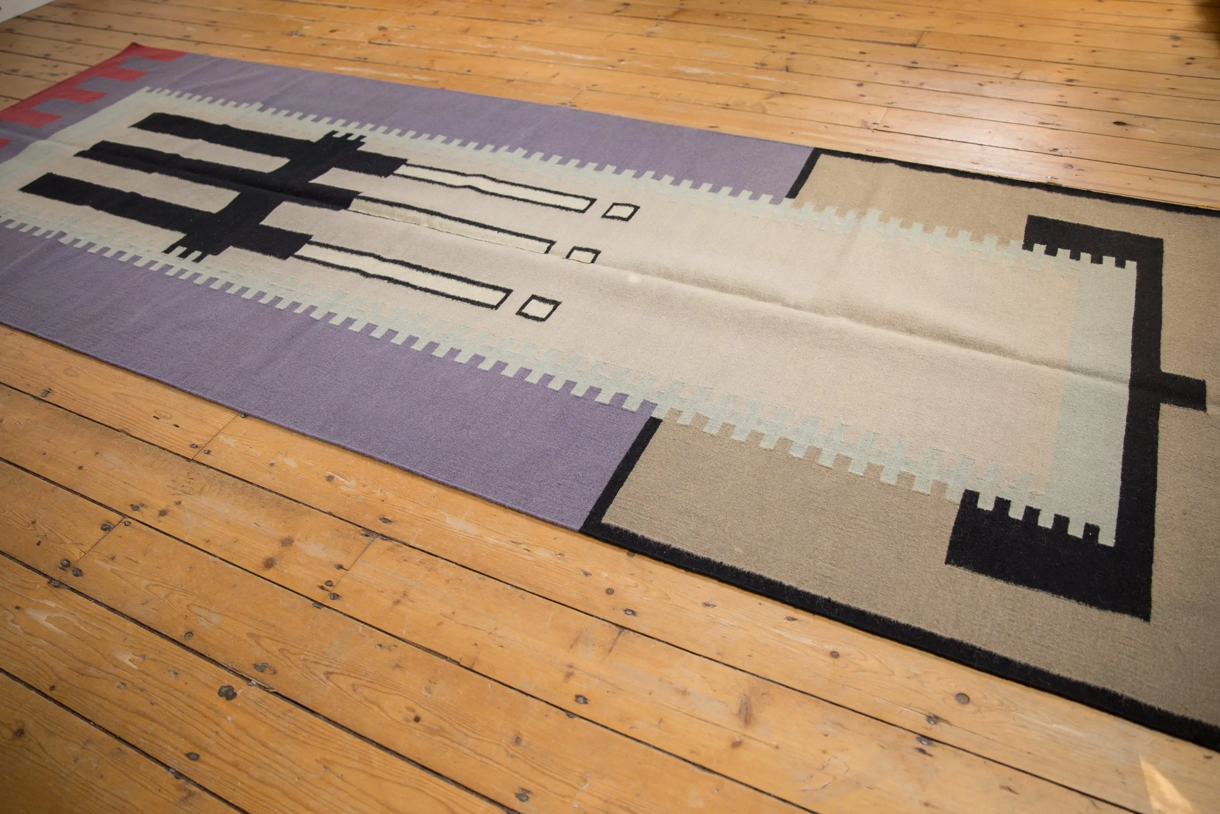 4x11.5 Vintage Contemporary Kilim Rug Runner