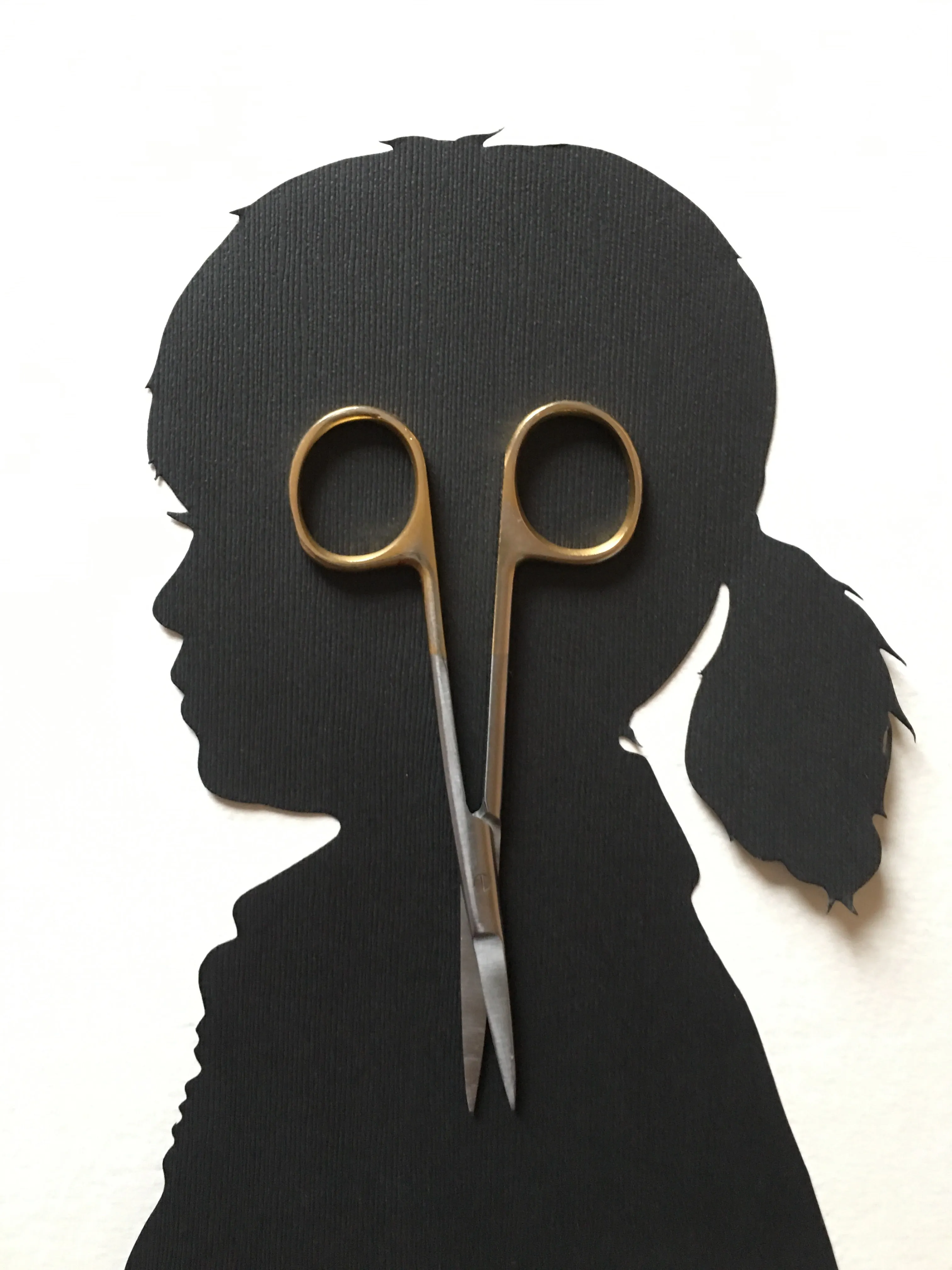 5 by 7 Timeless Hand-Cut Silhouettes by Elle | Custom Art for Generations