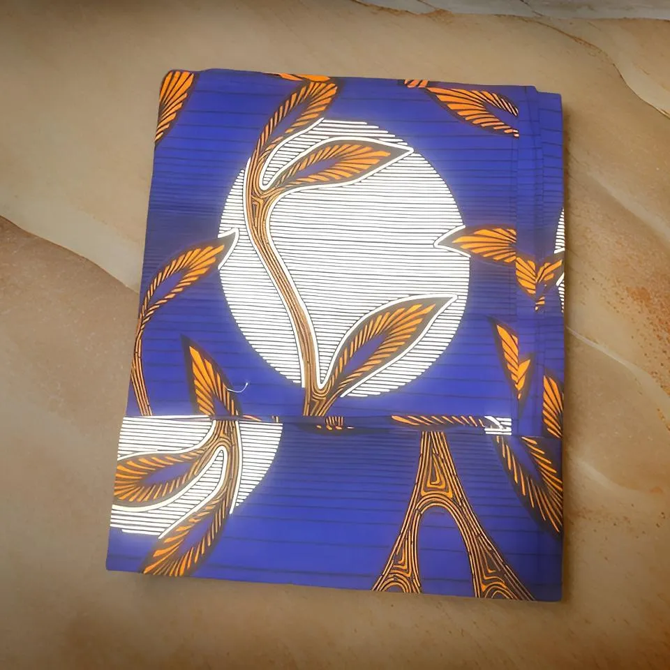 African Leafy Print Head Wrap Scarf