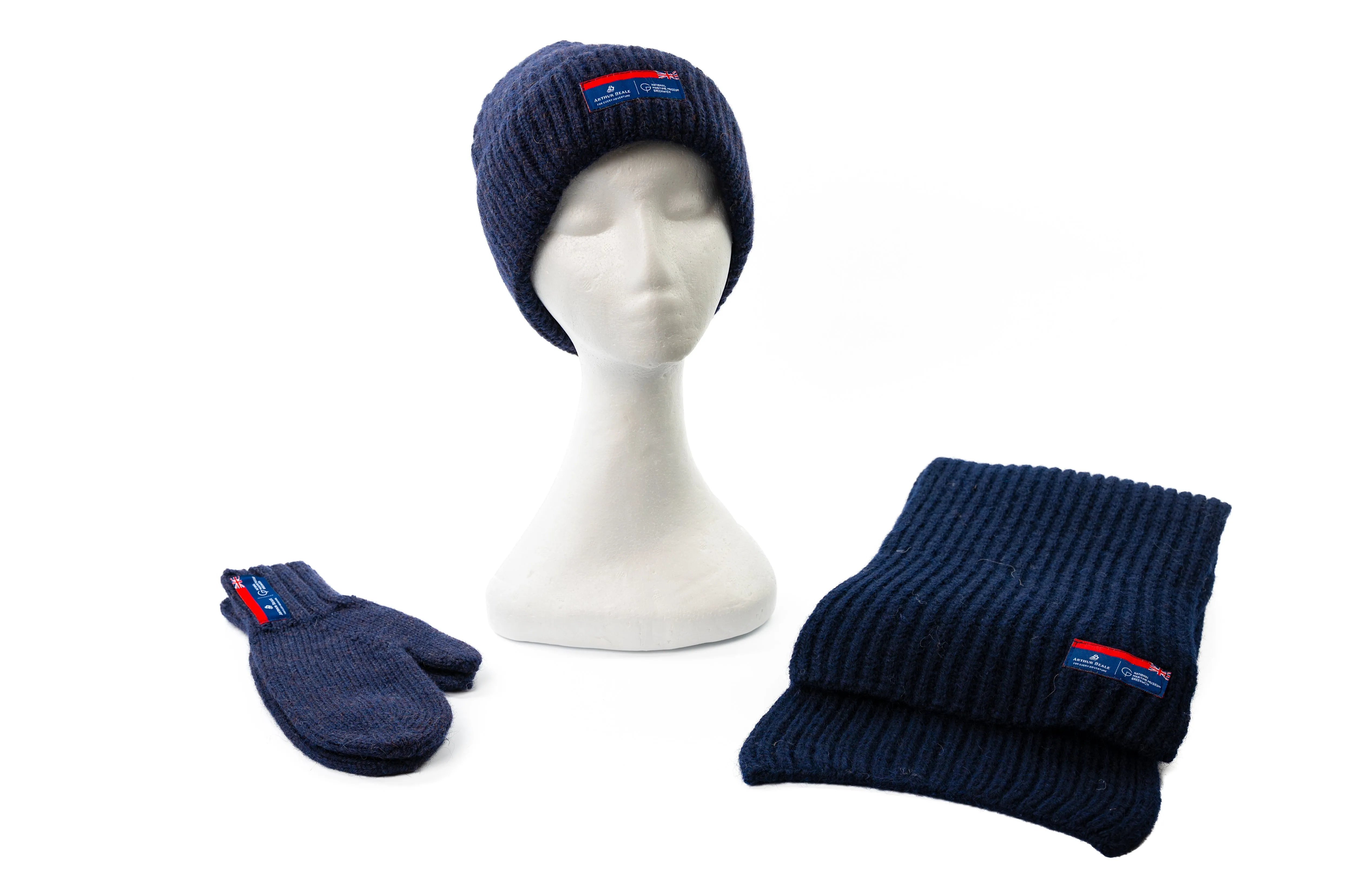 Arthur Beale Maritime Wool Scarf