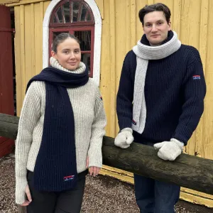 Arthur Beale Maritime Wool Scarf
