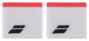 Babolat Logo Wristband - White / Strike Red