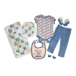 Baby Blanket Animals and Squares Gift Set