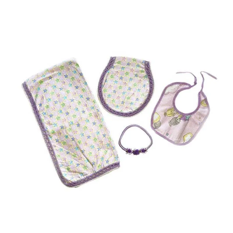 Baby Blanket Pink Stars Gift Set