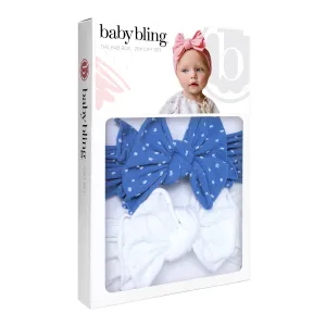 Baby Bling SHAB 2PK Box Set - Denim Dot   White Dot