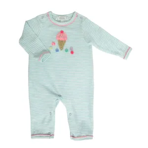 Baby Girls Crochet Ice Cream Onesie