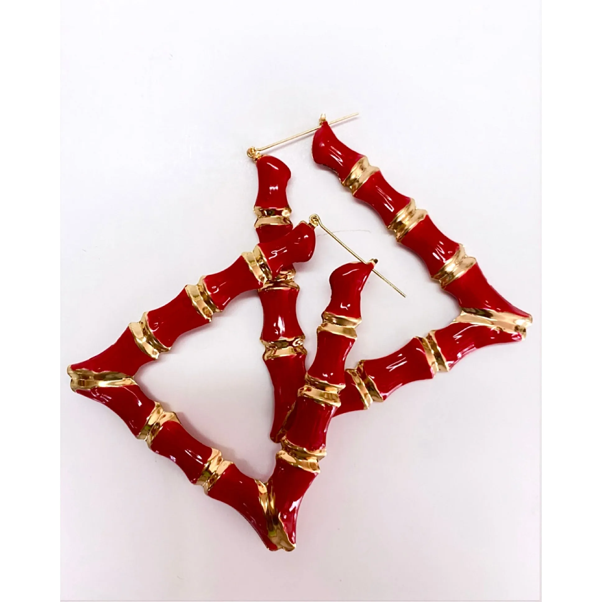 BAMBI HOOP EARRINGS (SQUARE)