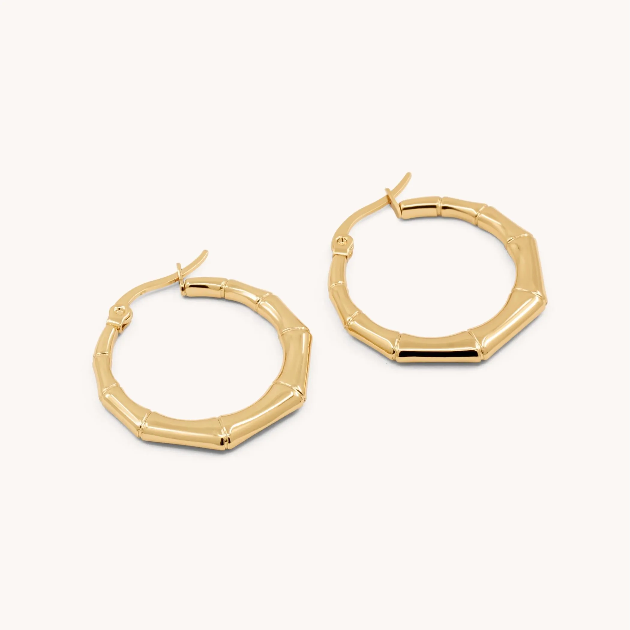 Bamboo Hoops, Gold