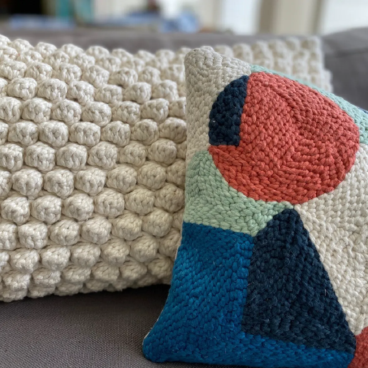 Bobble Scatter Cushion - Natural