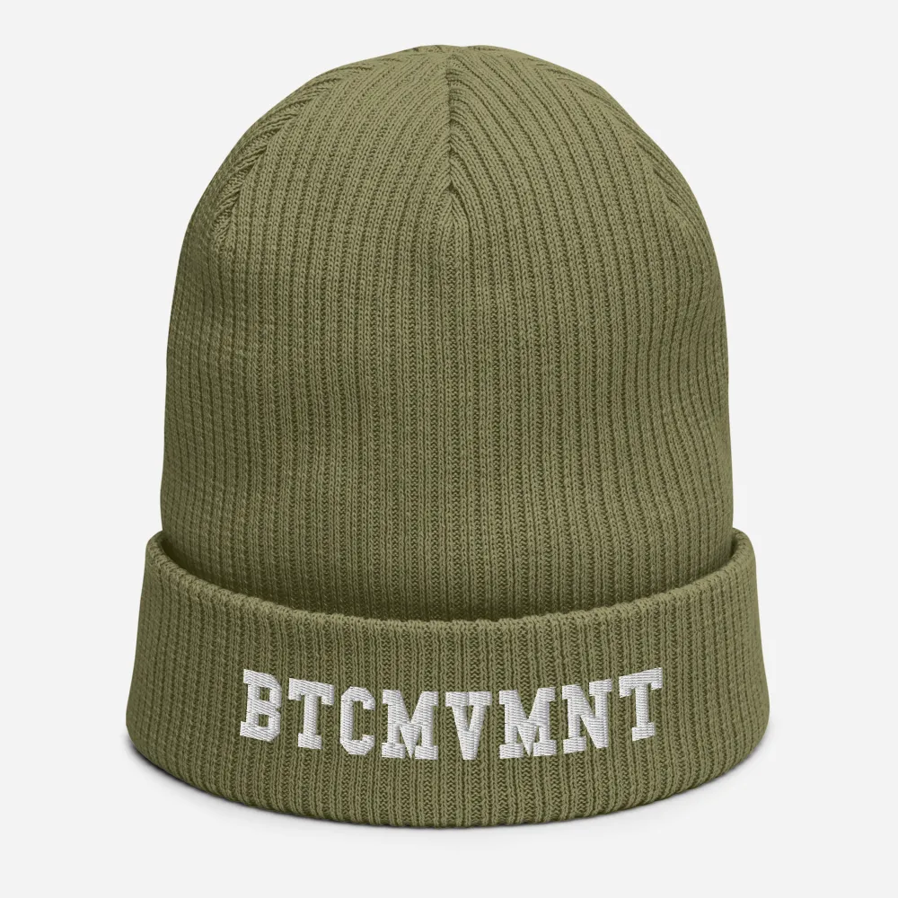 BTCMVMNT Ribbed Beanie