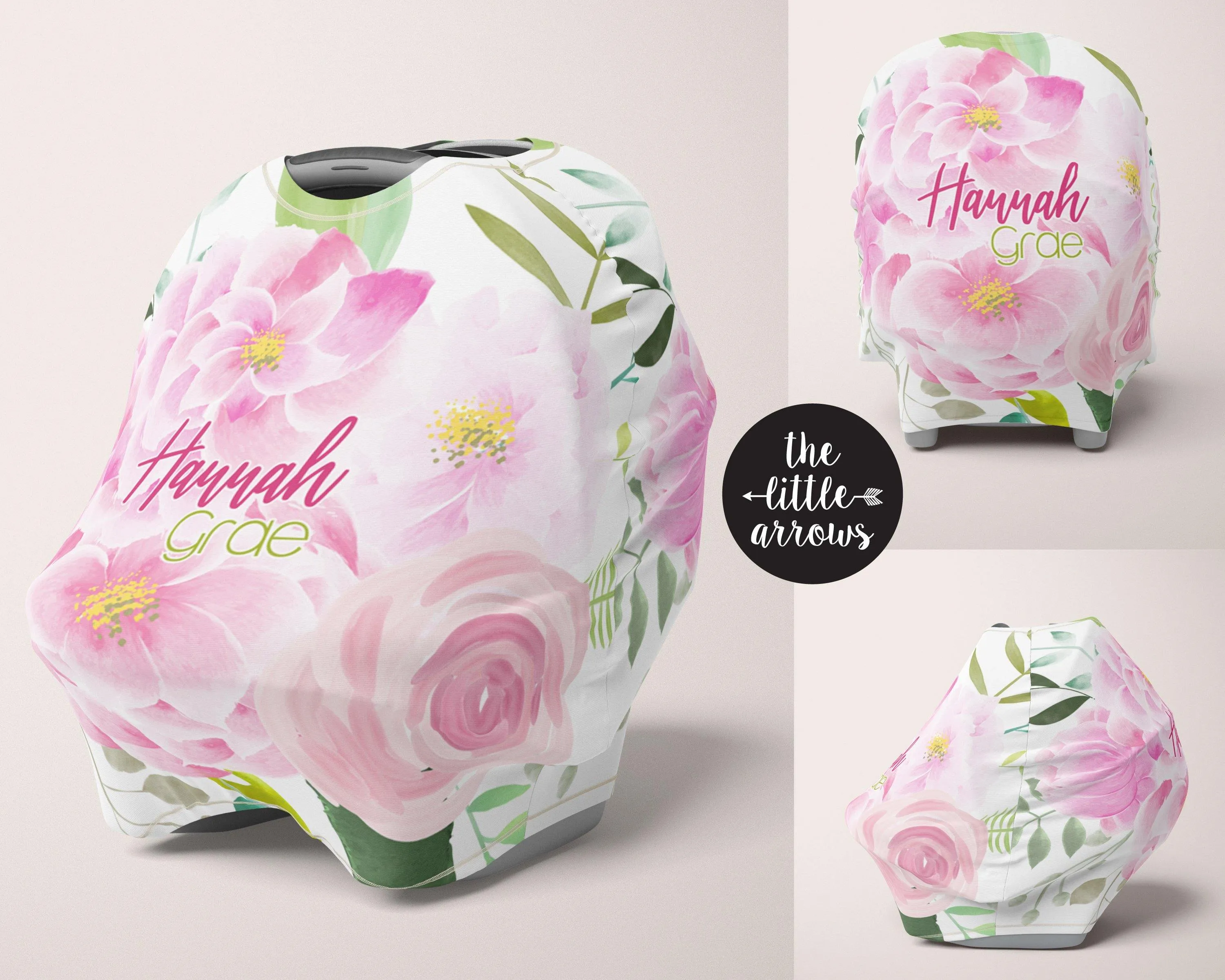 Car Seat Cover Peony