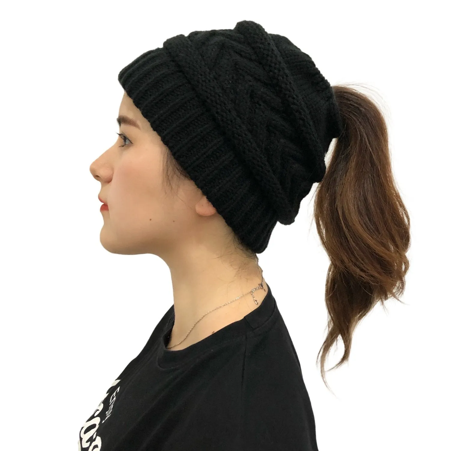 CC Mash up Ponytail Beanie New Style-Buy 1 Get 2 Free
