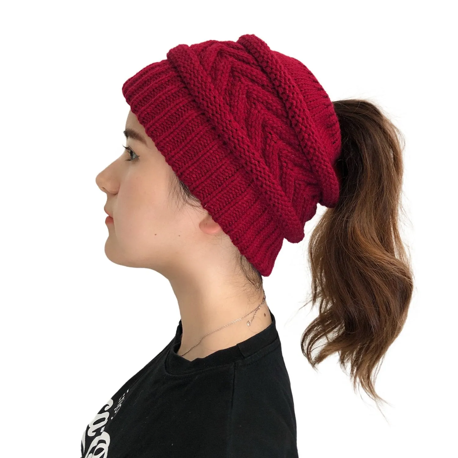 CC Mash up Ponytail Beanie New Style-Buy 1 Get 2 Free
