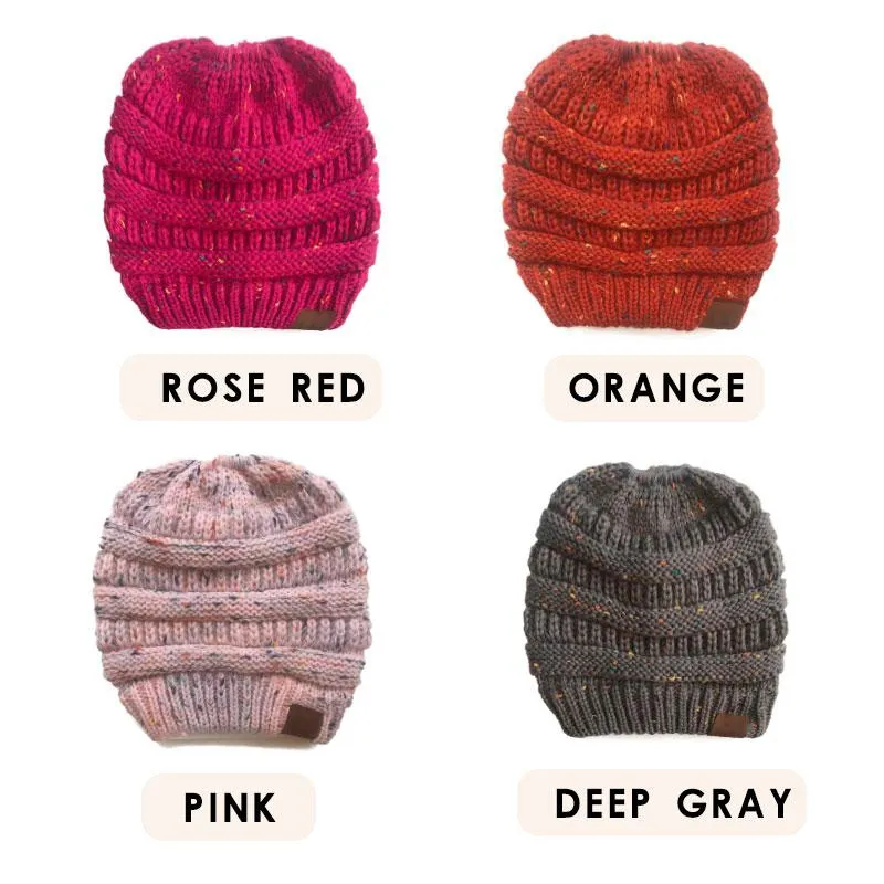 CC Point Yarn Messy Bun Beanie New Style-Buy 1 Get 2 Free