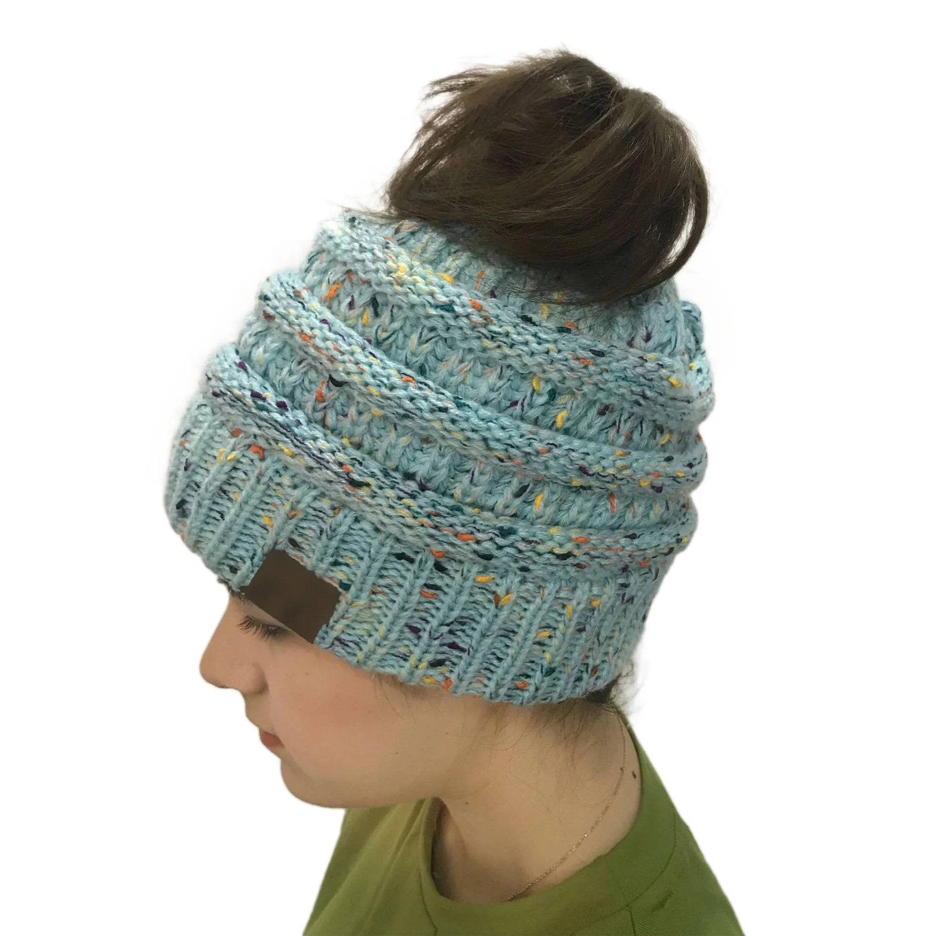 CC Point Yarn Messy Bun Beanie New Style-Buy 1 Get 2 Free