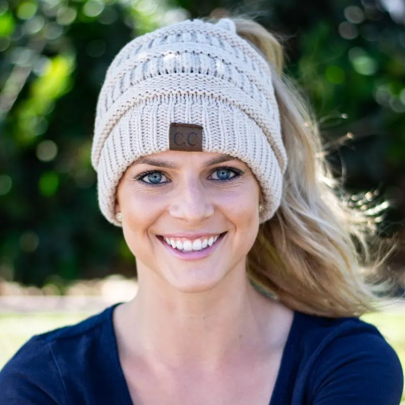 CC Ponytail Beanie - Buy 1 Get 2 Free