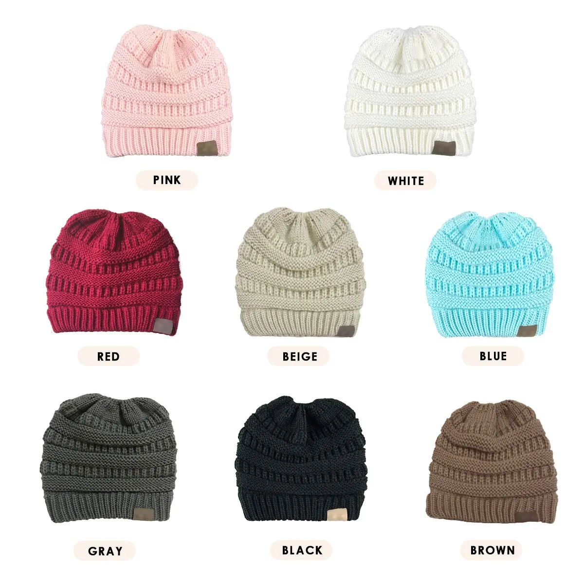 CC Ponytail Beanie New Style - Buy 1 Get 2 Free