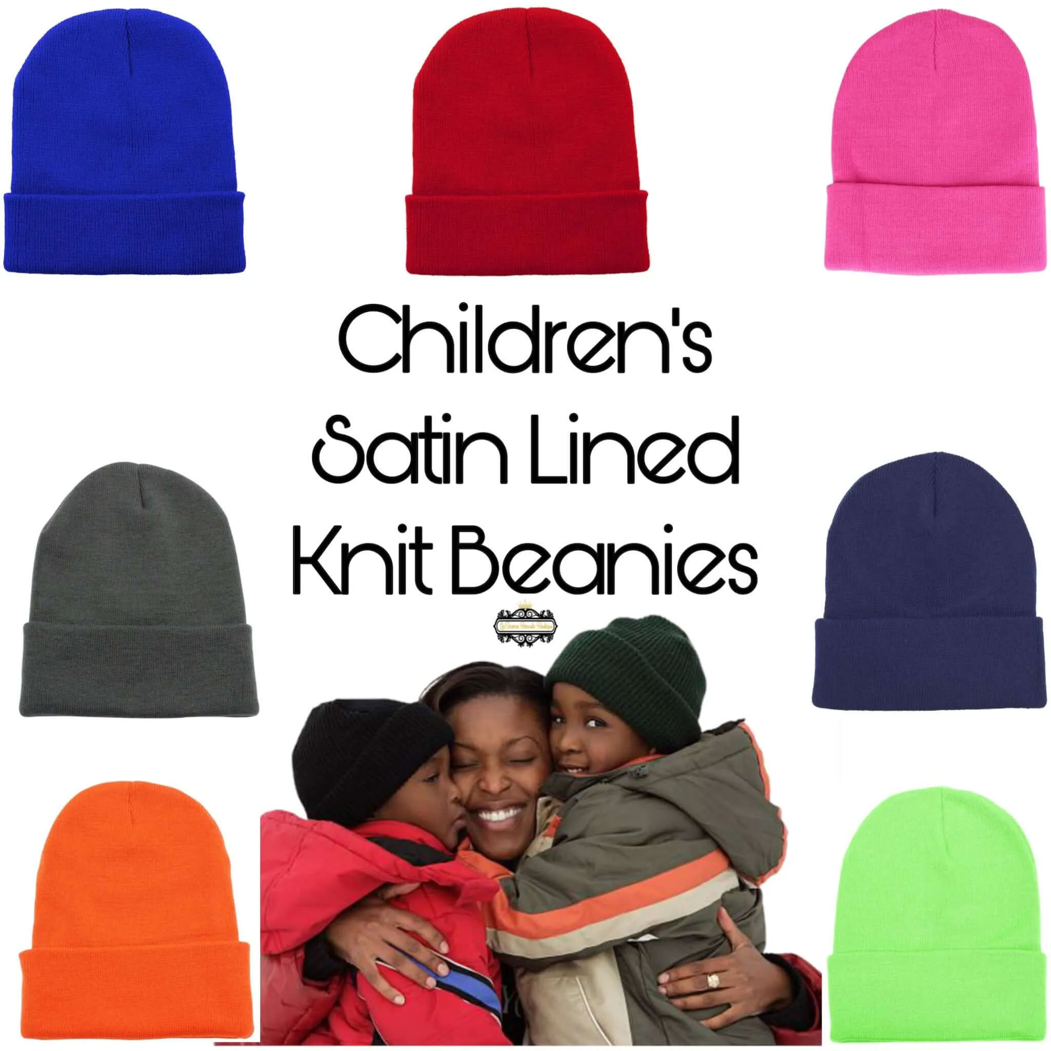 Children’s Satin Lined Caps | Toddler |Child Bonnets | Gilrs Satin Bonnets | Child Satin Lined Caps | Satin Lined Caps | Satin Lined Beanies