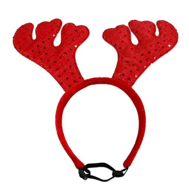 Christmas Pet Antler Headband