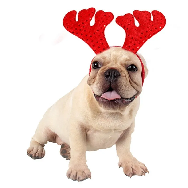 Christmas Pet Antler Headband