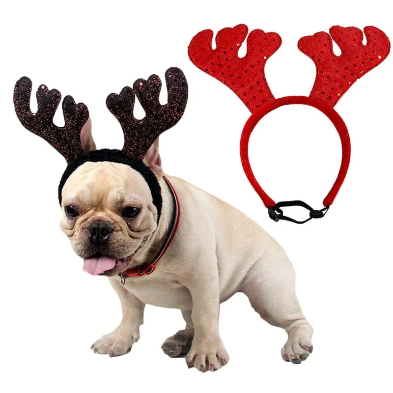 Christmas Pet Antler Headband