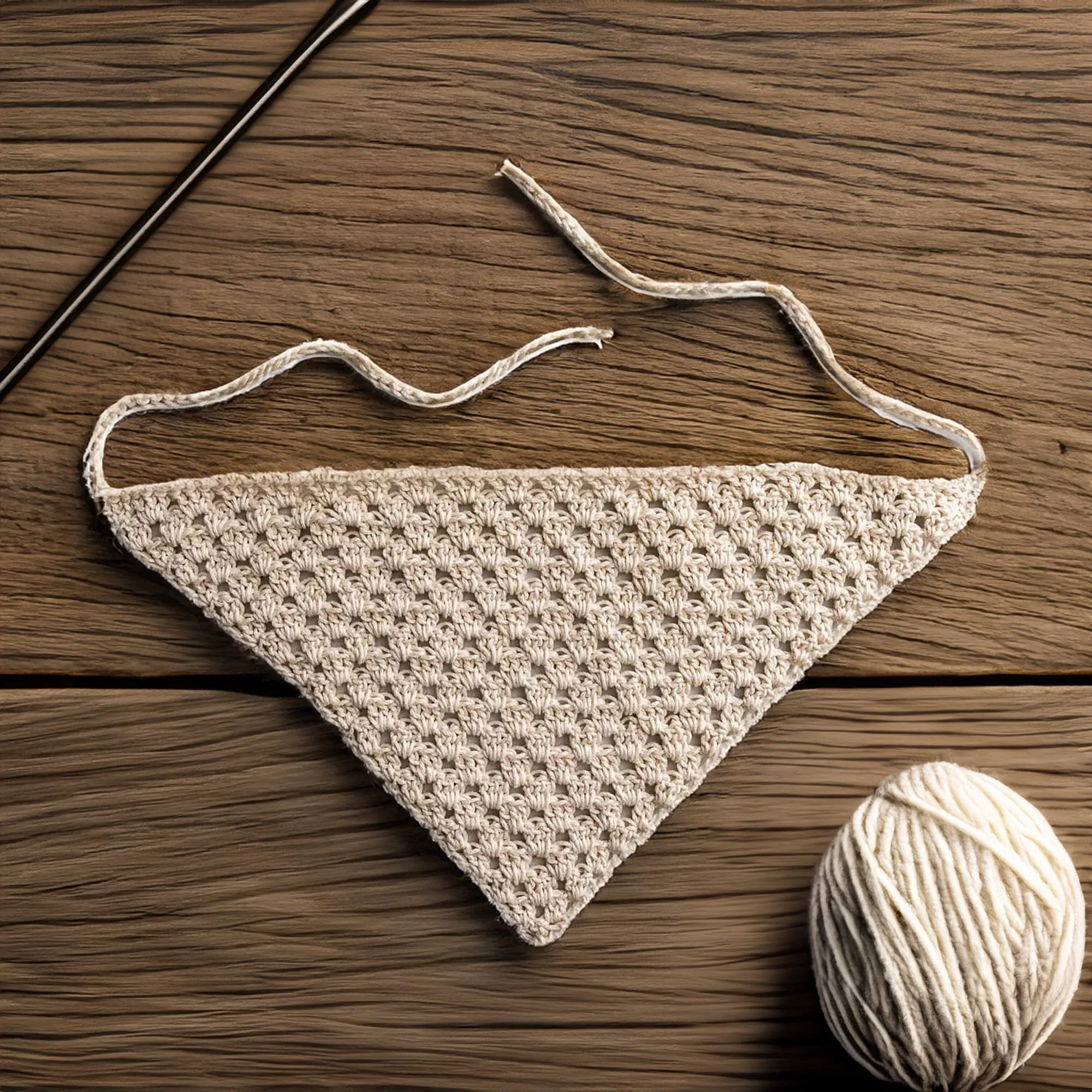 Classic Ivory Weave Kerchief