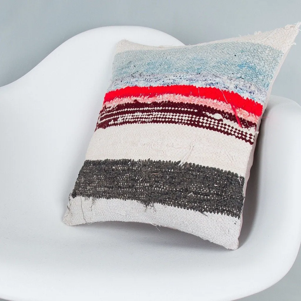Contemporary Multiple Color Kilim Pillow Cover 16x16 7470