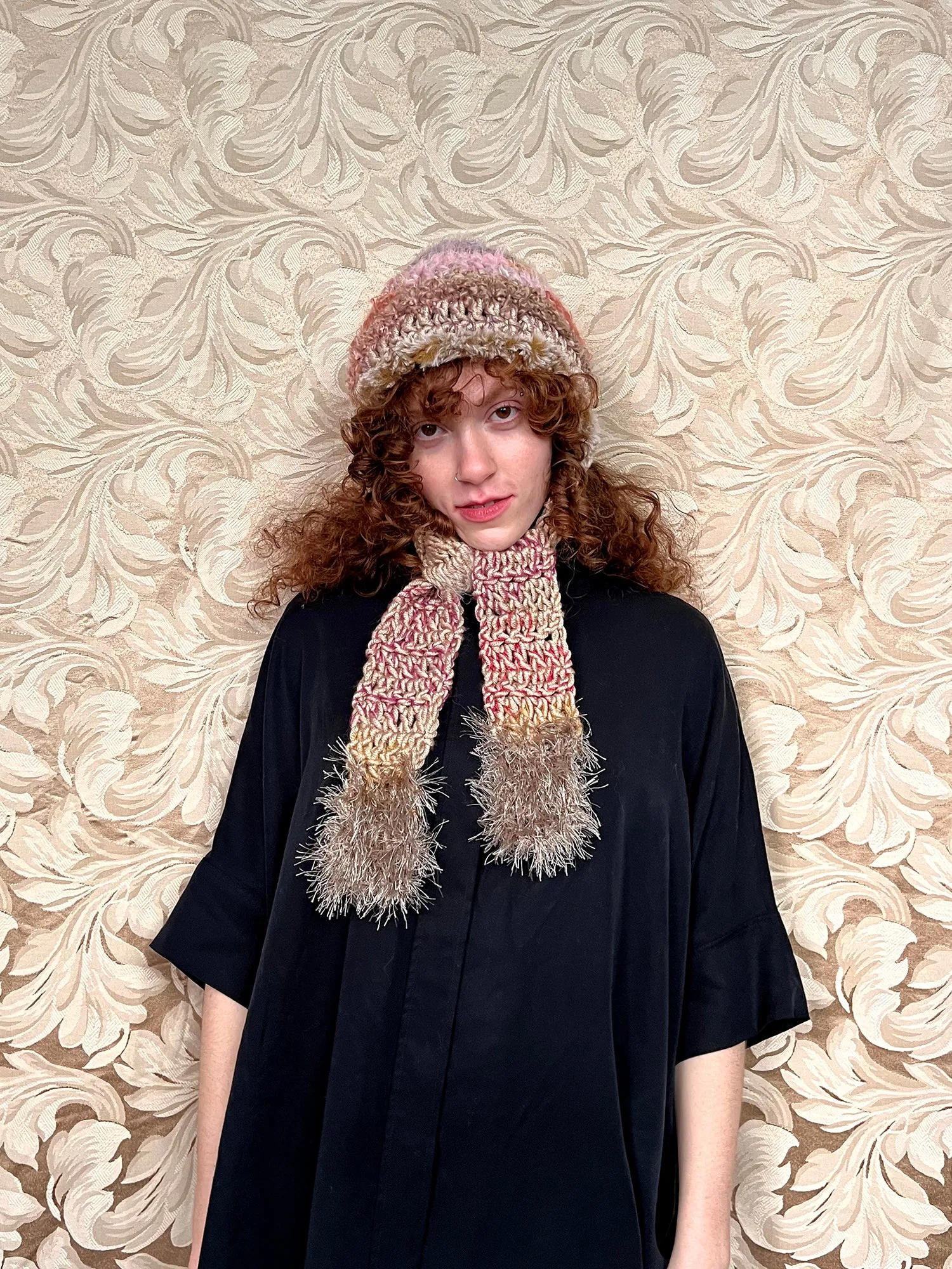 Cool Cat Crochet Hat #1 L/XL