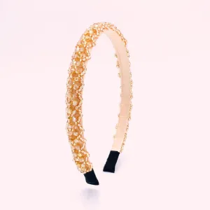Crystal Beaded Thin Womens Hairbands • Aurora Model