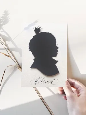 Custom Hand Cut Silhouettes by Elle
