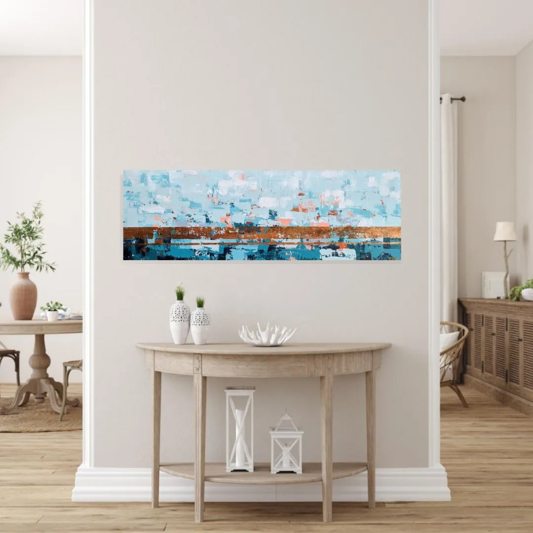 Daybreak | 12" x 36" Original Abstract Painting