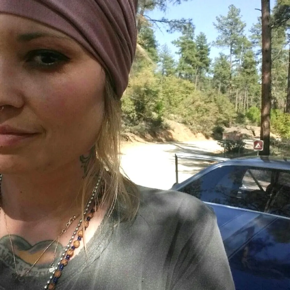 DEEP MAUVE Head Scarf