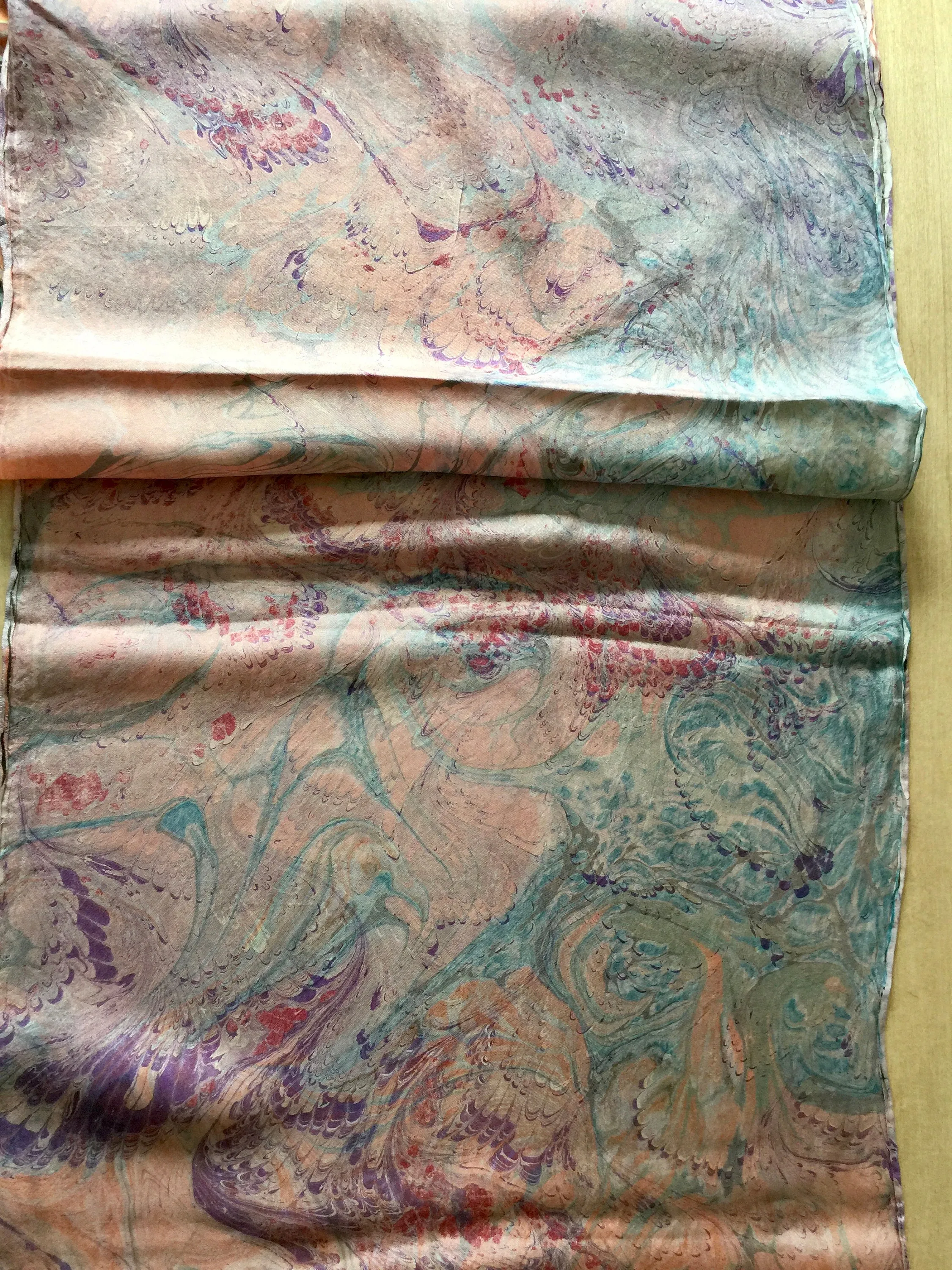 Double-Sided Multicolored Tokyo Habotai Silk 14x72"