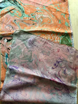 Double-Sided Multicolored Tokyo Habotai Silk 14x72"