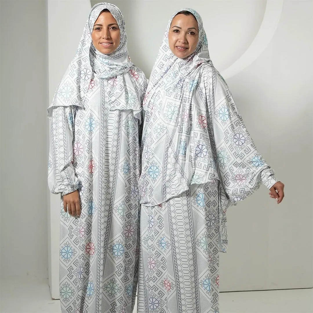 Elegant Isdal Printed Prayer Set - One & Two Piece