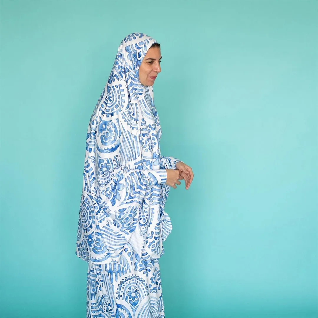 Elegant Isdal Printed Prayer Set - One & Two Piece