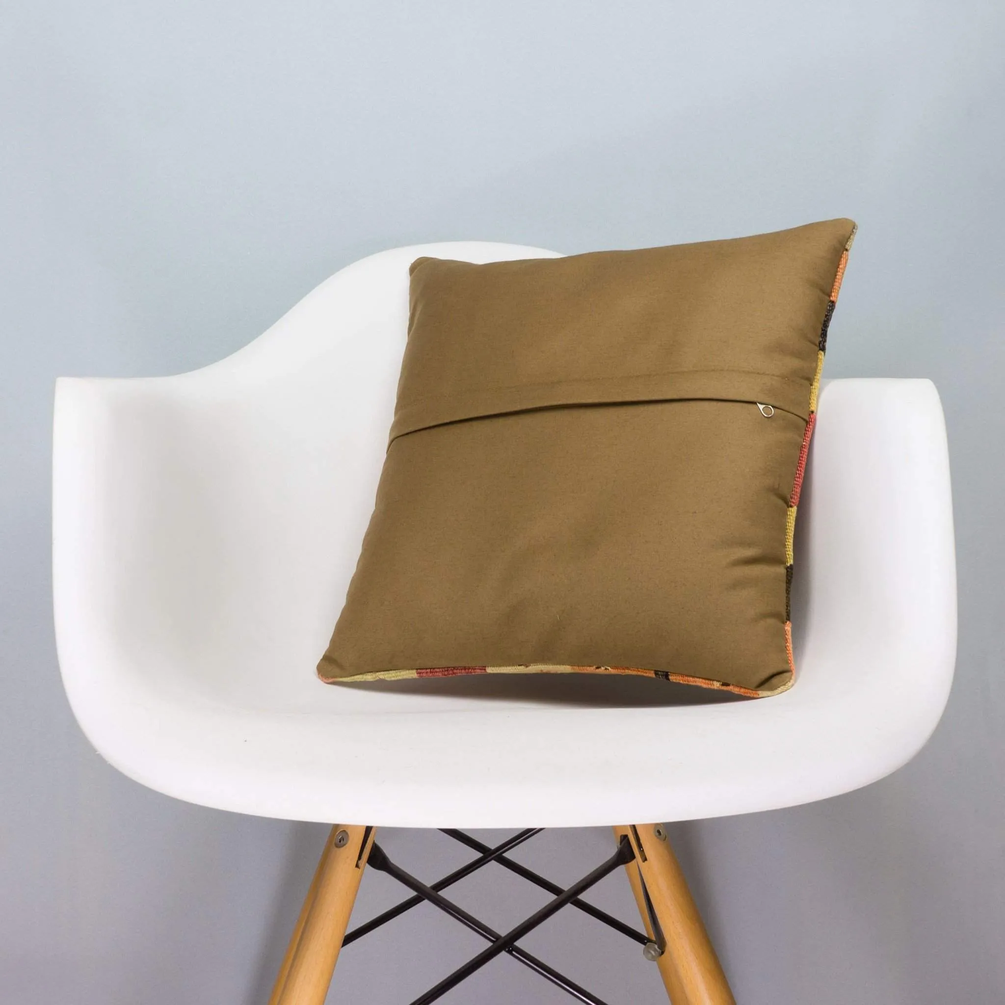 Geometric Multi Color Kilim Pillow Cover 16x16 4618