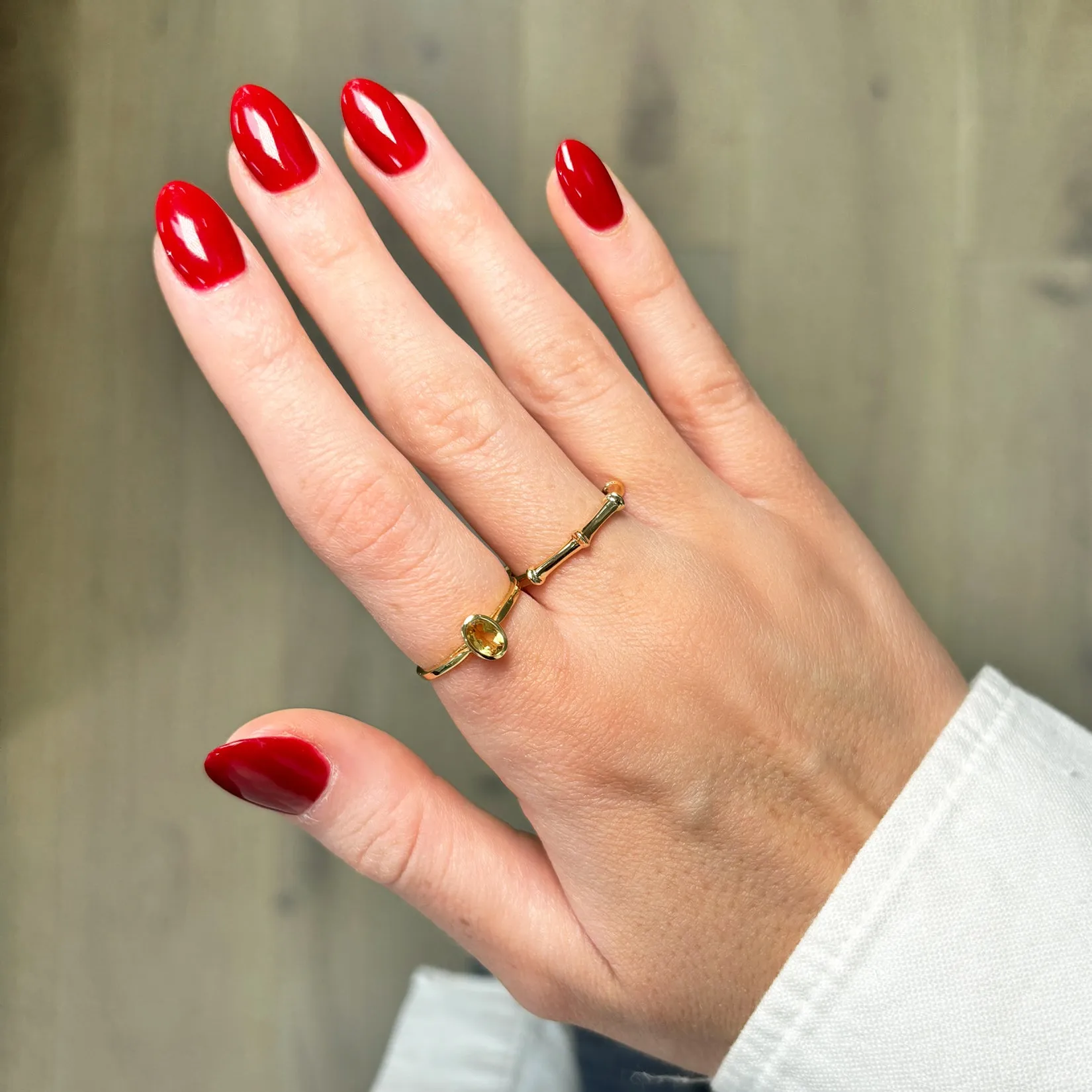 Gold Bamboo Ring