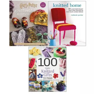 Harry Potter Knitting Magic (HB), 100 Little Knitted Gifts, Knitted Home 3 Books Set